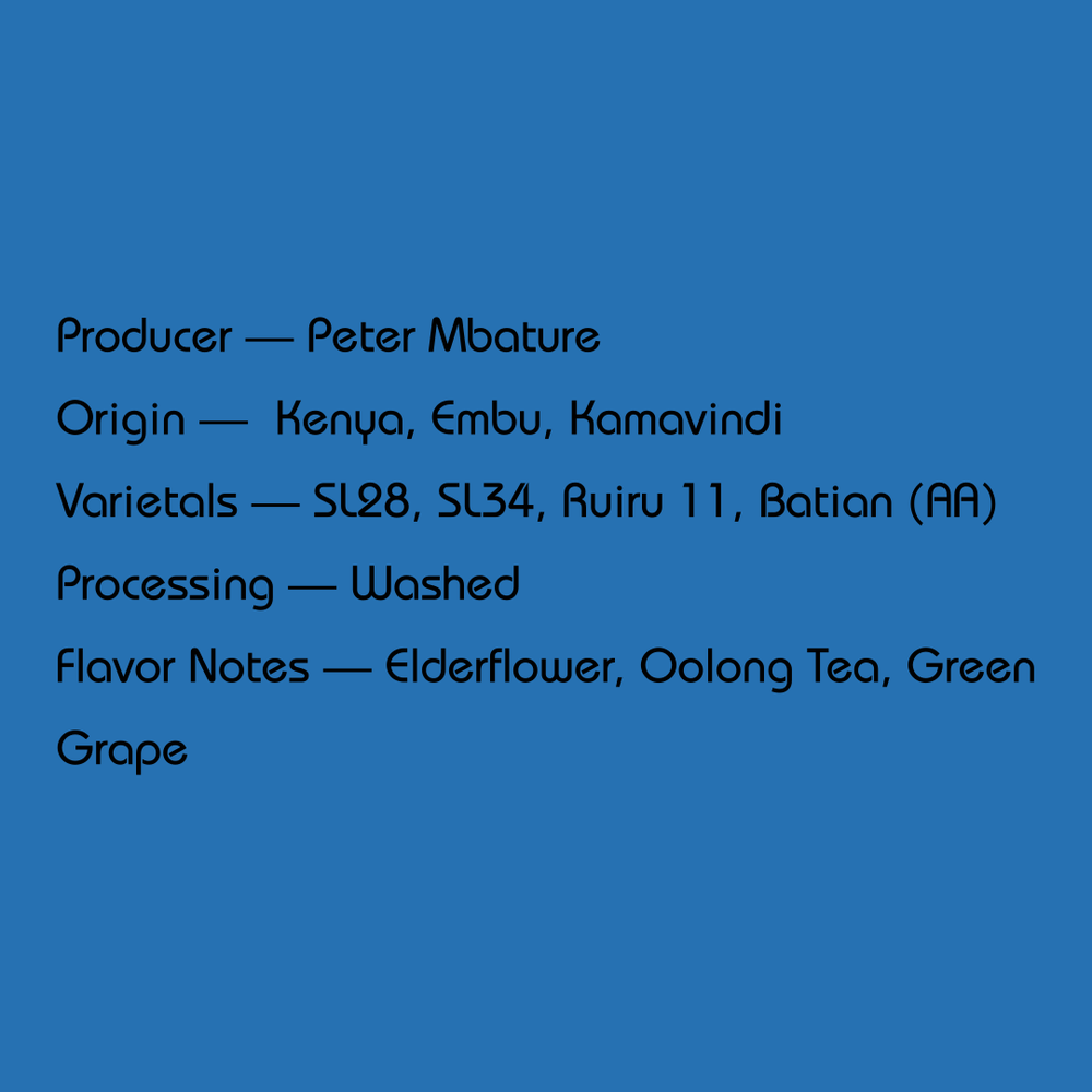 KENYA - PETER MBATURE AA