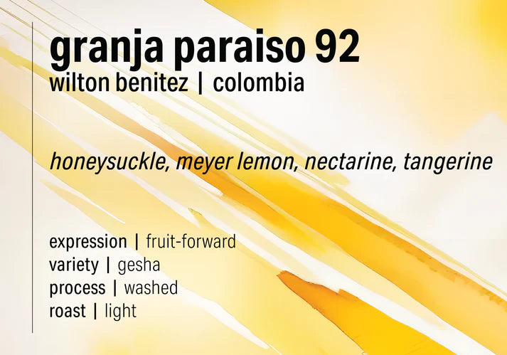 COLOMBIA GRANJA PARAISO92 (GEISHA)