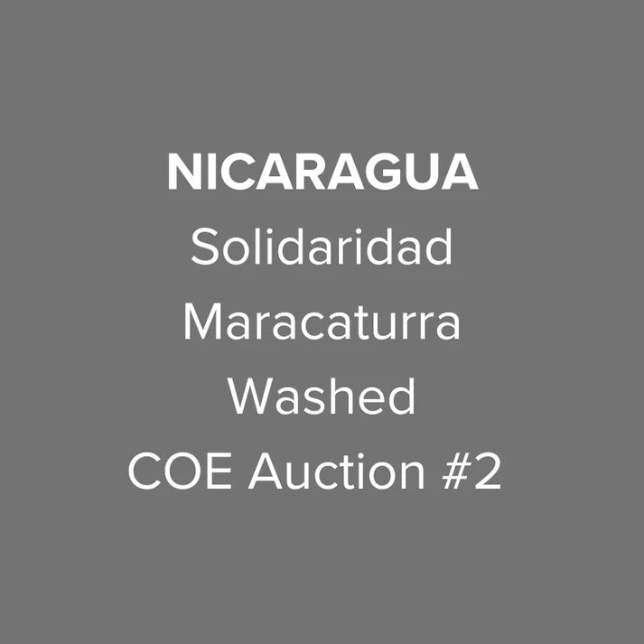 Nicaragua Solidaridad COE Auction #2