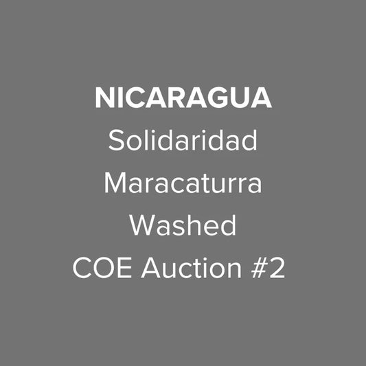 Nicaragua Solidaridad COE Auction #2