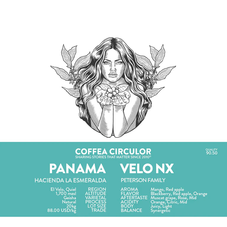 PANAMA HACIENDA LA ESMERALDA VELO NX